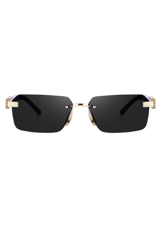 Black Rimeless Sunglass For Men & Women