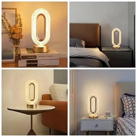 Oval Smart Touch Lamp USB Charging