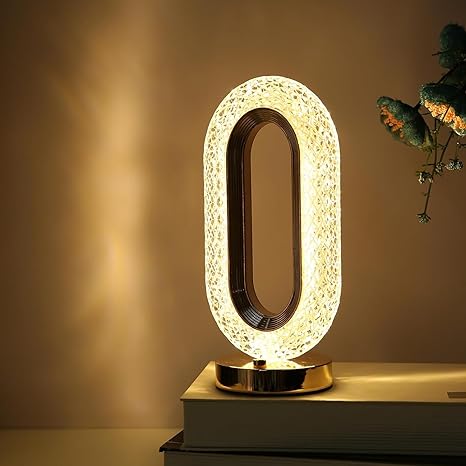 Oval Smart Touch Lamp USB Charging